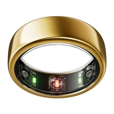 Immagine di Oura Ring Gen3 Horizon Misura 6, Gold Monitora sonno, frequenza cardiaca e fitness Batteria fino a 7 giorni Compatibile con iOS/Android Provalo il kit di misurazione