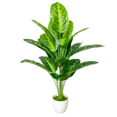 Immagine di AIVORIUY Piante Finte Interno Areca Palma Artificiali Albero Artificiale da Esterno Finta Soggiorno Decorazioni della Casa Camera Letto Balcone Ufficio (80cm Tropicale Banana)
