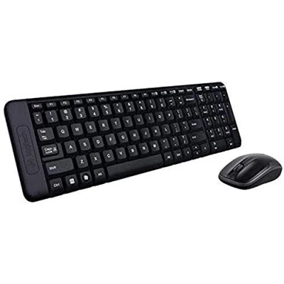 Immagine di Logitech MK220 Combo Tastiera e Mouse Wireless Compatti per Windows, Layout ‎Portoghese QWERTY Nero