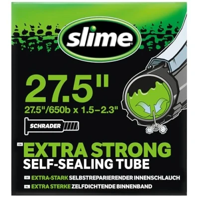 Immagine di Slime Camera d&#039;aria bici 30077 con Sigillante antiforatura, autosigillante, prevenzione e riparazione, valvola Schrader, 27.5 (650b) x1.5 2.3&quot;