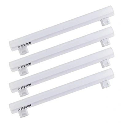 Immagine di SEBSON Lampadina LED S14S 4W (Equivalente a 35W) 400lm Bianca Calda 3000K Non Dimmerabile Angolo di Diffusione 150 Lineare 30cm 230V Set da 10