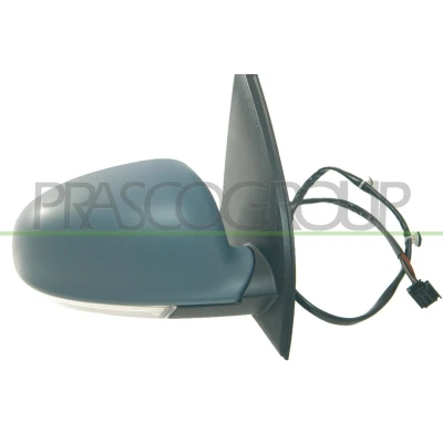 Immagine di Specchio retrovisore esterno Prasco Premium VG0367323P Dx con la prima mano elettrico termico, regolabile dall&#039;interno, ribaltabile/ripiegabile elettr