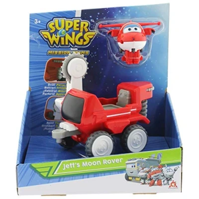 Immagine di Super Wings Veicolo Funzionale SW Jett&#039;s Moon Rover + 1 Transform a Bot, Colore Rosso, EU730842