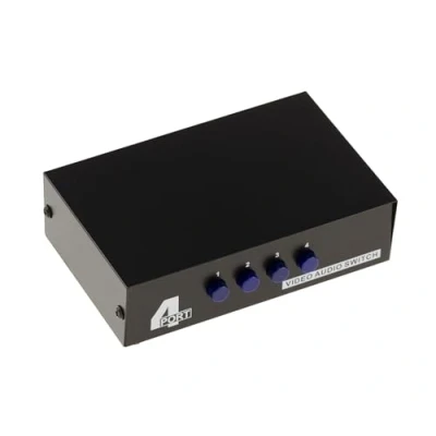 Immagine di KALEA INFORMATIQUE Scatola splitter audio video di tipo RCA per instradare 1 ingresso a 4 uscite o ingressi uscita