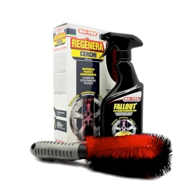 Immagine di Ma Fra, Kit Regénera Cerchi, Trattamento Completo Pulente e Decontaminante, Composto da Detergente Spray 500ml + Spazzola Speciale