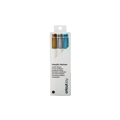 Immagine di Cricut Joy Medium Point Markers Set di pennini Oro, Argento, Blu