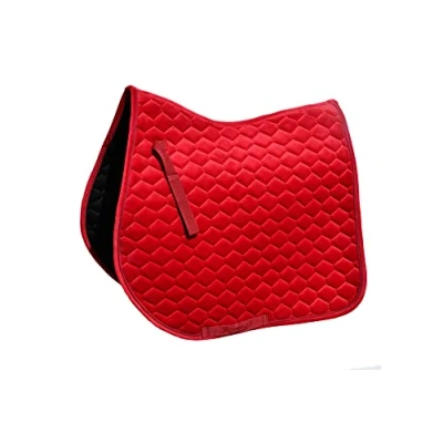 Immagine di Rhinegold Sottosella in Velluto Hexagon GP, Completamente Rosso Rosa