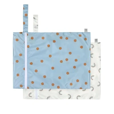 Immagine di LÄSSIG Borsa per l&#039;umido riutilizzabile 2 pz/Wet Bag Happy Rascals Smile