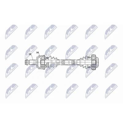 Immagine di NTY NPW BM 035 Albero motore / Semiasse Assale posteriore Dx 667 Cambio manuale, automatico a 6 marce, manuale marce