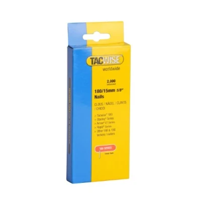 Immagine di Tacwise 0359 Chiodi Brad Galvanizzati Tipo 18G / 15 mm, Confezione da 2000