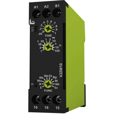 Immagine di tele 125100 V2ZM10 12 240V AC/DC Relè temporizzato Multifunzionale 1 pz. Intervallo di tempo: 0.05 s 100 h scambio