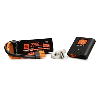 Immagine di Spektrum Smart Powerstage Air Bundle: 2200 mAh 3S G2 LiPo Battery / S120 Charger