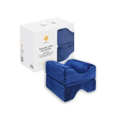 Immagine di Inphysio® Cuscino Ergonomico per le Gambe durante il Sonno, Ginocchia Notturno Ortopedico, Sollevare Gambe, Dormire con Antidolore 25 x 20 17 cm