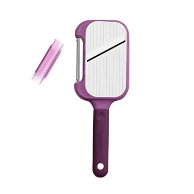 Immagine di Trebonn Peel + Slice, Utensile 2 in 1, Pratico Peeler per Sbucciare E Mandolina Affettare con Lama Acciaio Inox.