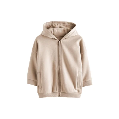 Immagine di Next zip Through Felpa con per bambini, Taglia: 74, Stone brown