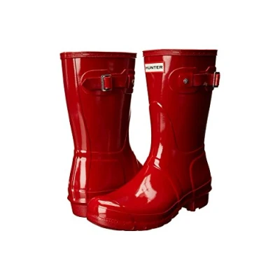 Immagine di Hunter Donne Org Short Gloss Wellington Boots, Rosso (Militare Rosso), 6 UK 39 EU