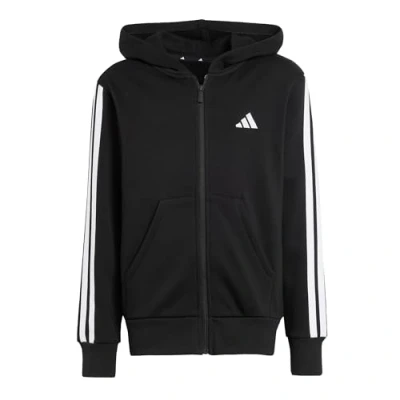 Immagine di adidas Performance Felpa con zip per bambini, Taglia: 11 12a, Black/white