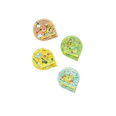 Immagine di Unique Party 84774 Regalini per Feste Mini Giochi di Flipper Confezione da 4 , Modelli/Colori Assortiti, 1 Pezzo