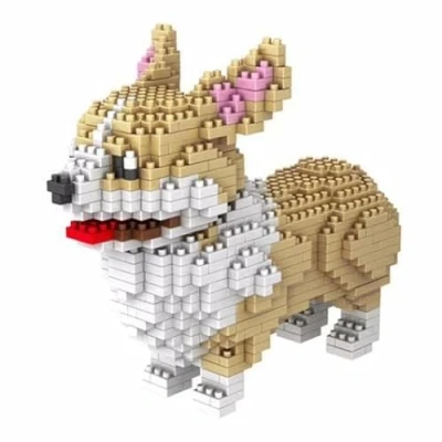 Immagine di Atomic Building Cane Corgi Gallese Pembroke. Figura da Assemblare con nanoblocchi. 950 pezzi.