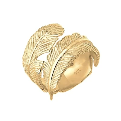 Immagine di Elli Anello regolabile da donna in argento 925 placcato oro