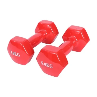 Immagine di Endless Vinyl Coated Fixed Dumbbell for Gym Exercises Pair of 5 Kg (2 * 11 LB) Material : Iron with Coat Weights Women and Men