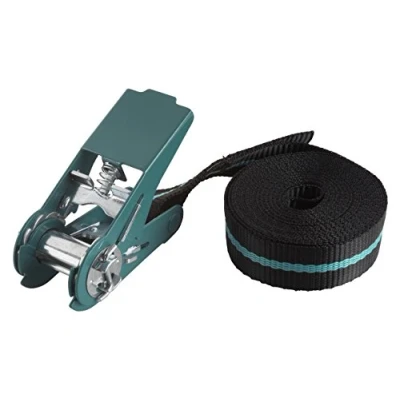 Immagine di Wolfcraft 3418000 Cinghia di fissaggio singola Capacità carico in trazione diretta (singola/diretta)=90 daN (L x L) 4 m 25 mm Chiusura a cricchetto EN