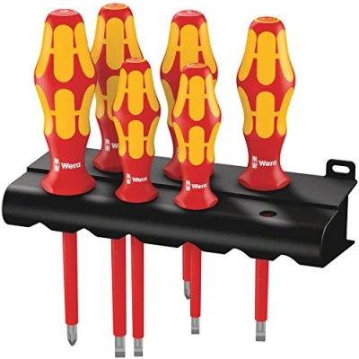 Immagine di Wera, 161 i/6 Supporto Assortimento di giravite Kraftform Plus serie 100 + supporto, 6 pezzi