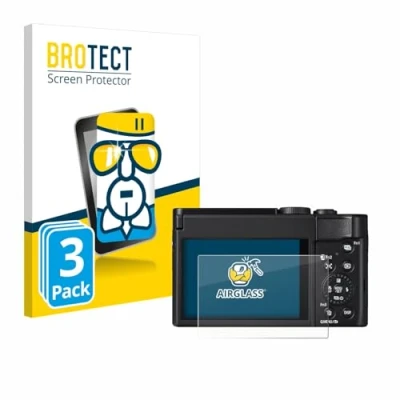 Immagine di brotect Pellicola Protettiva Vetro per Panasonic Lumix DC TZ99 Protezione Schermo (3 Pezzi) [Durezza Estrema 9H, Chiaro]