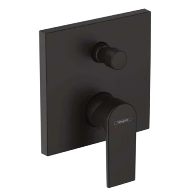 Immagine di hansgrohe Vernis Shape Miscelatore monocomando vasca ad incasso, nero opaco, 71468670