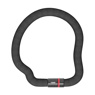 Immagine di Abus, Catena ABUS Goose Lock, antifurto per bici in acciaio temprato, pieghevole e a memoria di forma, spesso 6 mm, lungo 85 cm, con chiave, livello sicurezza 7, nero