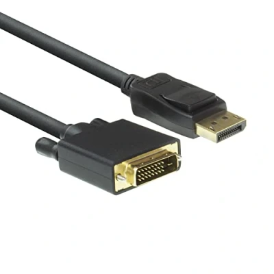 Immagine di ACT Cavo da DisplayPort a DVI 1,8 m, Full HD 1080P, DP D (24+1 pin), connettore maschio placcato oro, collegare un monitor AC7505