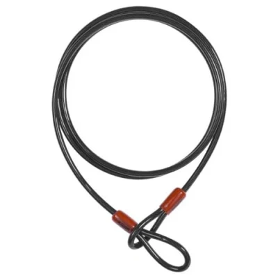 Immagine di ABUS Cobra 10 loop cable cavo in acciaio rivestito plastica sicurezza per accessori di biciclette e moto lunghezza 1,4 metri, spessore mm, nero