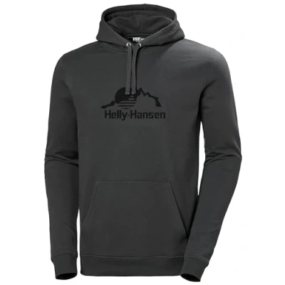 Immagine di Helly Hansen Felpa con Cappuccio Nord Graphic, Uomo, 983 Ebano, XL