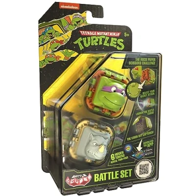 Immagine di Battle Cubes Ninja Turtles Cube Donatello Vs Rocksteady, set da 2 pezzi