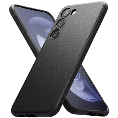 Immagine di Ringke Onyx Compatibile con Cover Samsung Galaxy S23 5G, Piacevole al Toccandola Custodia Calza Perfettamente Ottima Grip Antiscivolo Anti Impronte Resistente Graffi Robusta Black Neo