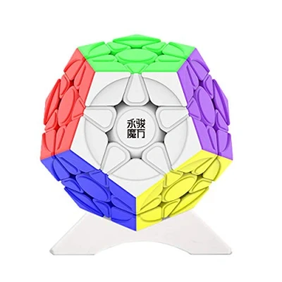 Immagine di OJIN YongJun YJ YuHu M 12 Superficie 3x3 megaminx cubo di dodecaedro Gigaminx Torsione liscia Puzzle con un treppiede (Senza Adesivo)