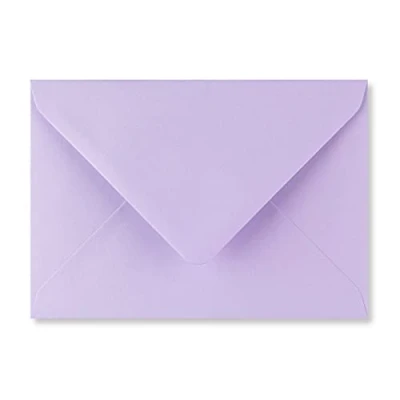 Immagine di Buste colorate formato C5 (162 x 229 mm) per biglietti di auguri A5, inviti nozze e artigianato, confezione da 10 pezzi, colore: lilla