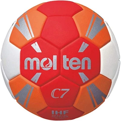 Immagine di Molten C7 H0C3500 RO Pallone da allenamento, colore: Rosso/Arancione/Bianco/Argento