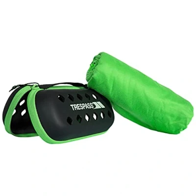 Immagine di Trespass Asciugamano in microfibra ultra sottile da 60 cm x 120 cm, unisex, colore: verde