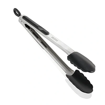 Immagine di Leifheit Proline Pinza da cucina di 31 cm, cibo antigraffio resistente al calore, spaghetti in acciaio inossidabile per cucinare