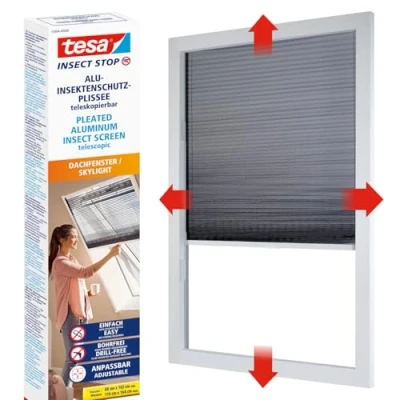 Immagine di tesa Insect Stop 55804 00000 00 Protezione da insetti in alluminio (L x A) 1.14 m 1.60 Antracite 1 pz.