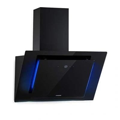 Immagine di Klarstein Eleonora Cappa Aspirante Inclinata, Classe Energetica A++, 426m3/h, Touch, Luce LED Ambiente RGB, 60dB, Ricircolo/Scarico, Filtro Antigrasso, 60cm, Nero