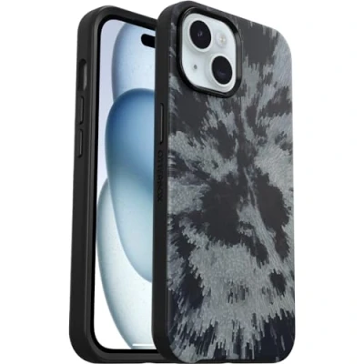 Immagine di OtterBox Cover per iPhone 15 / 14 13 Symmetry MagSafe, resistente a shock e cadute ;sottile, testata 3x vs le norme MIL STD 810G, Nero/Grigio