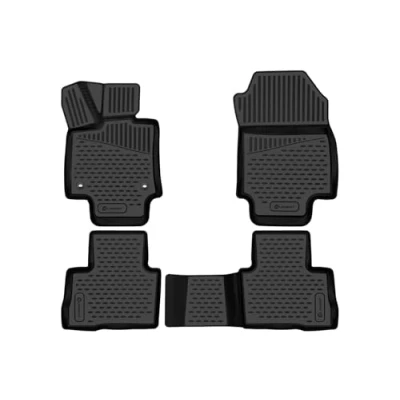 Immagine di Element tappetini in Gomma 3D Premium su Misura Adatti per Toyota RAV 4, MK 5 (V), 2018 &gt;, Fuoristrada Porte, 4 Pezzi.