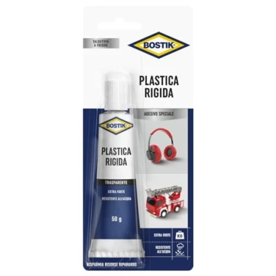 Immagine di Bostik Plastica Rigida Colla Forte Per La Riparazione Di Molti Oggetti In 50 G, Trasparente