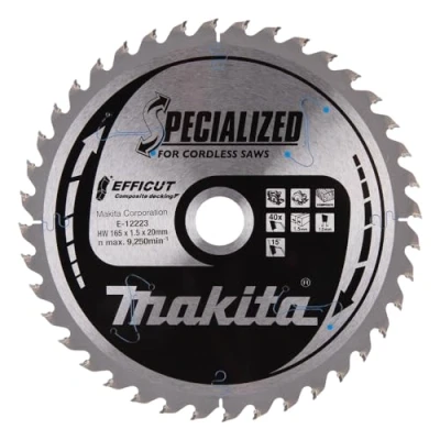 Immagine di Makita E 12223 Lama circolare 165 x 20 1.5 mm Numero di denti: 40 1 pz.