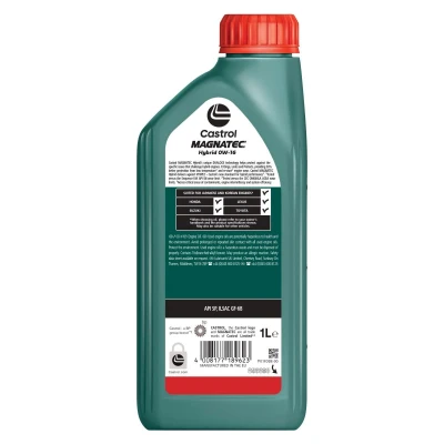 Immagine di Castrol Magnatec Hybrid 0W 16 1l Olio motore 15F6F9 TOYOTA: Yaris III Hatchback, Aygo, C HR, SUZUKI: Vitara IV SUV, SWIFT 5, Ignis III, HONDA: CR V 5