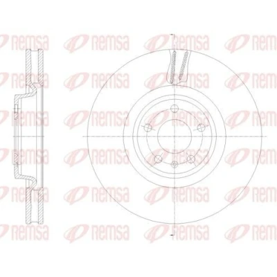 Immagine di REMSA Disco freno AUDI: Q7 Assale anteriore 349mm 34mm 5 ventilato 62133.10 4M0615301AB,4M0615301P,4M0615301AN Dischi freno, dei freni