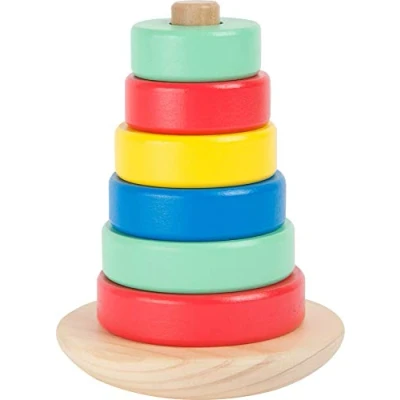 Immagine di Small Foot Gioco di abilità Torre da accatastare Move it dal Design, Realizzata in Legno Certificato FSC 100%. Giocattoli, Multicolore, 10946