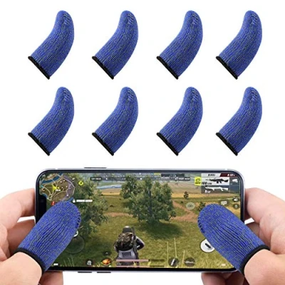 Immagine di Newseego PUBG Mobile Game Controllers Finger Sleeve, Manicotto per Dito Morbido Anti Sudore Traspirante e Scatto sensibile Mira a Regole di Sopravvivenza Android iOS [8 Pack]